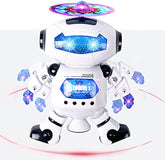 Wholesale New Children Intelligent Educational Battery Operated Electric Smart Light Music Walking Toy Dancing Robots Kids